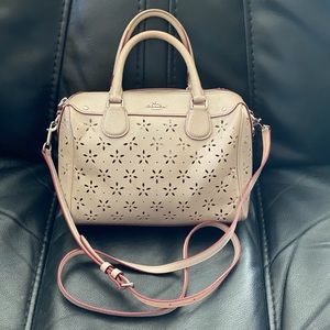 Coach MINI BENNETT SATCHEL IN LASER CUT LEATHER